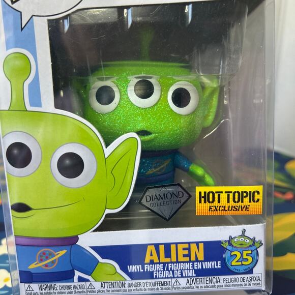 Funko Pop! Toy Story #525 Alien Diamond Collection Hot Topic Exclusive - Picture 4 of 12